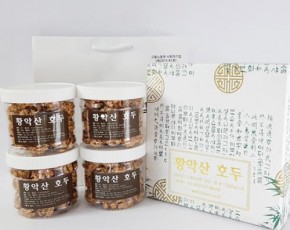 [김천황악산호두영농조합] 김천황악산 깐호두 1kg 선물세트
